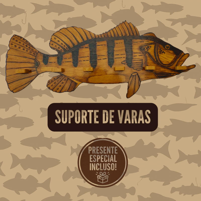 Suporte de Varas FishHolder™ [Organização e Praticidade Para Suas Varas]