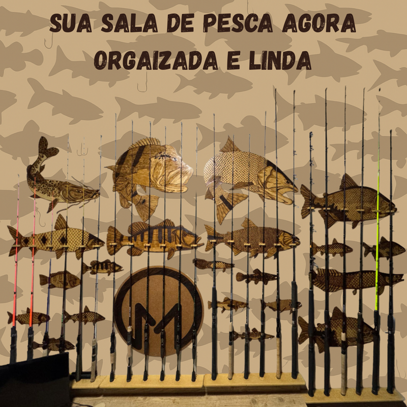 Suporte de Varas FishHolder™ [Organização e Praticidade Para Suas Varas]