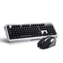 Kit Teclado e Mouse Gamer RGB de alumínio à prova d'água