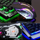 Kit Teclado e Mouse Gamer RGB de alumínio à prova d'água
